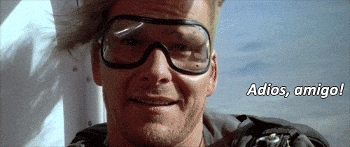 Patrick Swayze Skydiving Gif