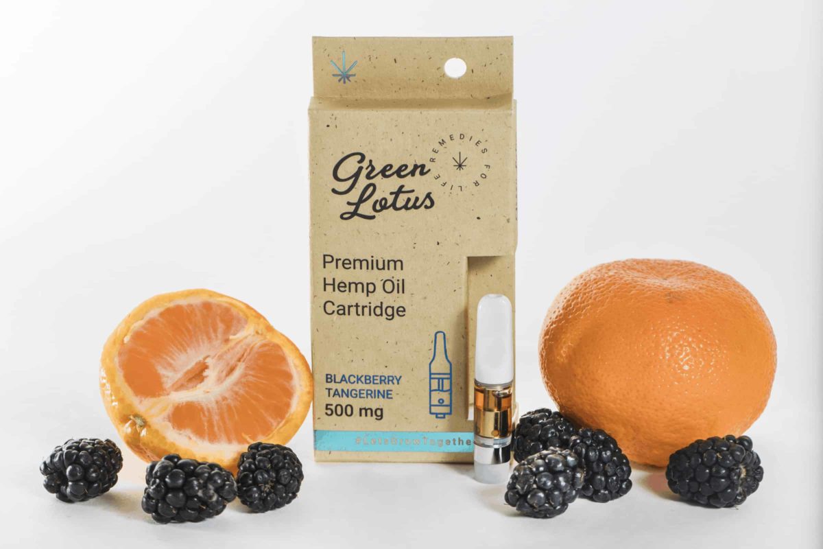 Green Lotus Hemp Vape Blackberry Tangerine