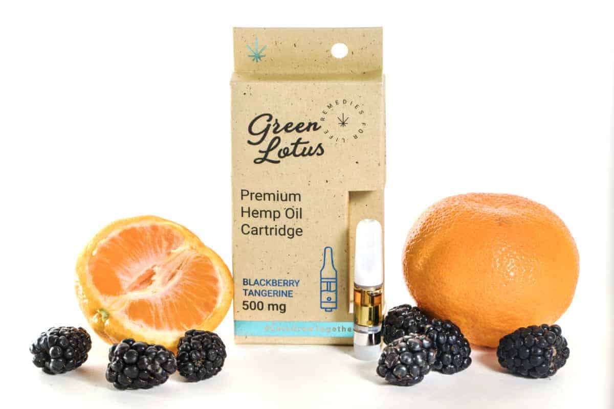 Green Lotus Hemp Vape BlackBerry Tangerine CBD