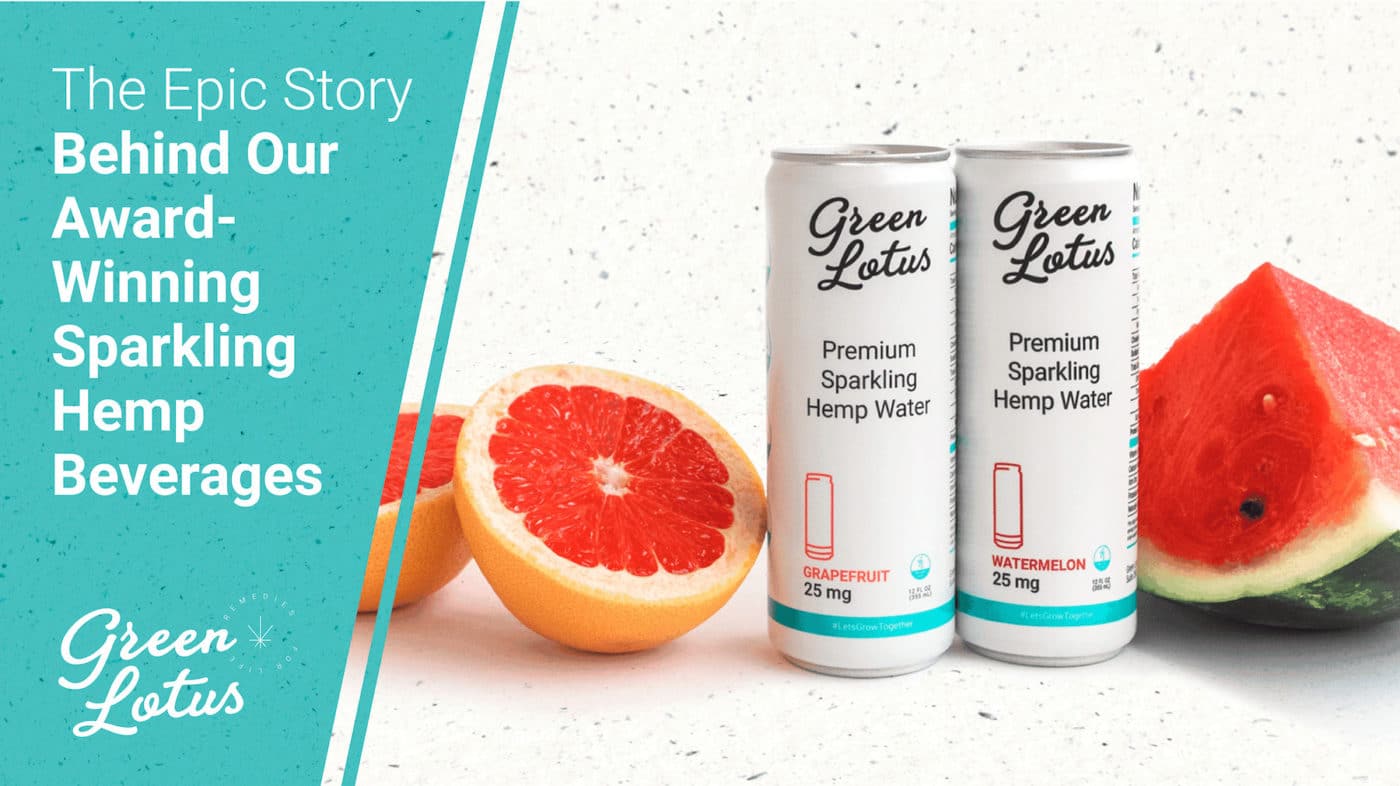 Green Lotus Hemp Blog Sparkling Beverage CBD Fruit Drink