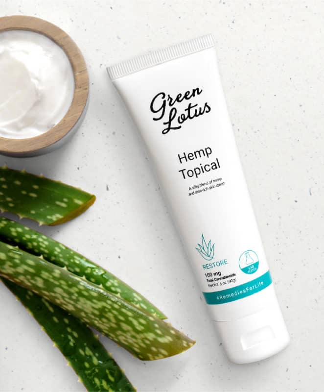 Green Lotus Hemp Topical Restore CBD + Aloe