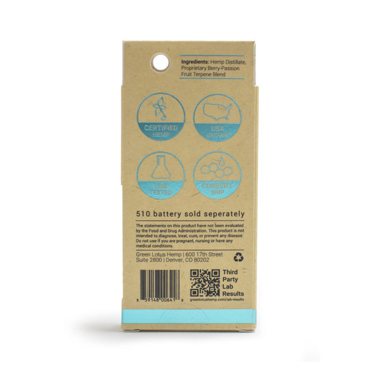 cbd oil vape cartridge - green lotus fresh