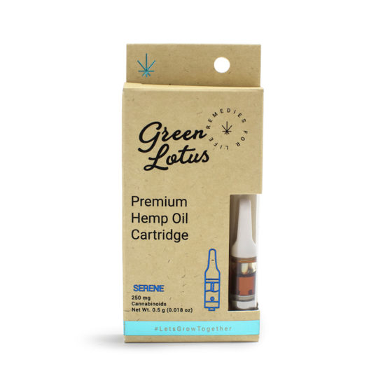 cbd oil vape cartridge - green lotus serene