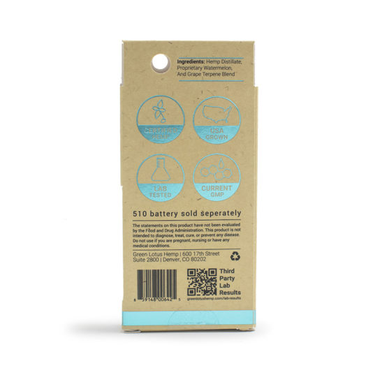 cbd oil vape cartridge - green lotus vibe