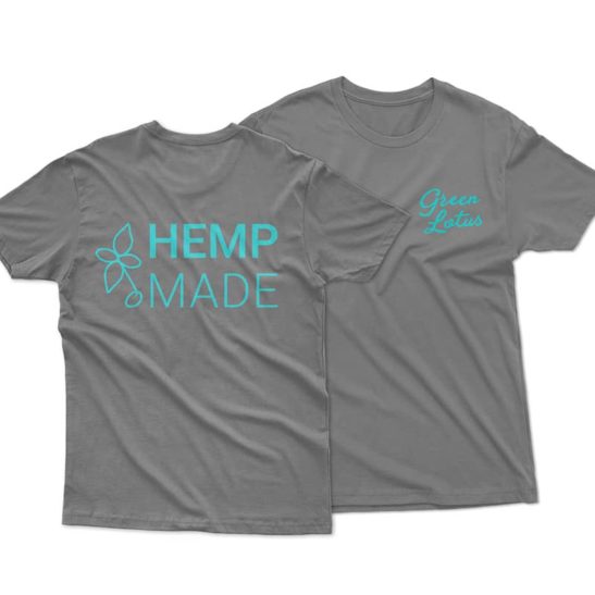 Green Lotus Hemp Made T-Shirt